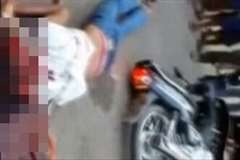 バイク同士の衝突事故で路上に横たわる2人の女性・・・1人は瀕死の状態