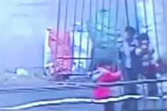 倒れてきたコンクリートブロックの下敷きになり女児死亡